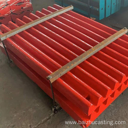 Manganese Steel Jaw Crusher Fixed Jaw Plates